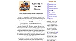 Desktop Screenshot of koolkatrescues.org